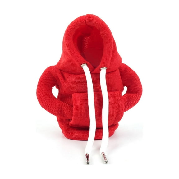 Gear Shift Hoodie Cover, Mini Universal Fit Knob Cover, Funny Sweater Hoodie For Gearshift, Funny Gear Shift Knob Shirt Sweater, Car Accessories And Decorations-red-5.61×5.71×2.99in
