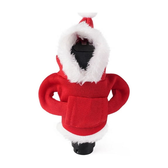 Gear Shift Hoodie Cover, Mini Universal Fit Knob Cover, Funny Sweater Hoodie For Gearshift, Funny Gear Shift Knob Shirt Sweater, Car Accessories And Decorations-Christmas Edition-5.61×5.71×2.99in