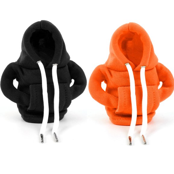 Gear Shift Hoodie, Gear Shift Cover, Universal Car Shift Knob Hoodie, Mini Hoodie for Car Shifter, Automotive Interior Cute Gadgets, Car Accessories and Decorations（2pcs）