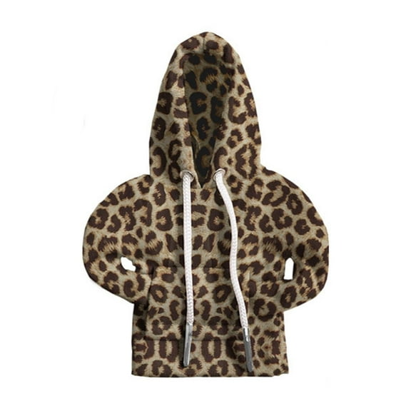 Gear Shift Hoodie, Universal Hoodie Car Gear Shift Cover, Funny Cute Shifter Hoodie, Car Shifter Stick Protector Trim Car Interior Accessoriesfor Most Car Gear Shift Levers-leopard print