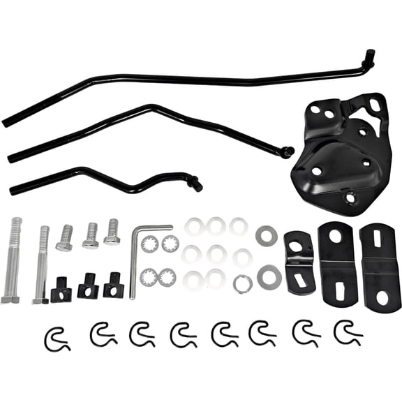 Gear Shift Installation Kit 3733163 Compatible with Hurst Chevrolet Oldsmobile Pontiac GTO Buick Gran Sport Skylark Pickup Truck w & w/o Muncie Console 4-Speed Transmission Shifter Linkage