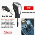 thumbnail image 2 of YOUSTAR Genuine Leather Auto Shift Gear Knob For BMW – Black Leather/Silver – Fits E81, E82, E90, E92, Z4, X1 (Automatic) 2 of 5