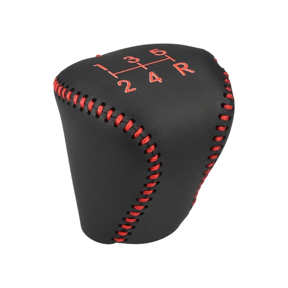 Gear Shift Knob Cover for Hyundai Elantra 04-11 with Red Stitches Transmission Shifter Boot Lever Cover