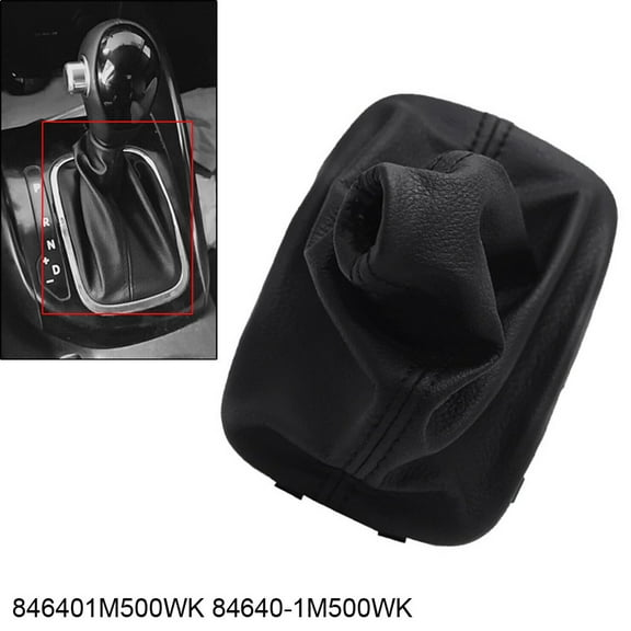 Gear Shift Knob Leather Boots A/T For Kia For Forte Koup 10-13 846401M500WK