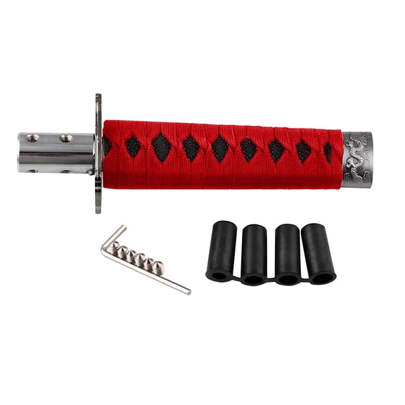 Gear Shift Knob Sword Shift Knobs Katana Samural Shift Gear Lever Universal Fit for Manual Cars Most Automatic Cars with 4 Adapters