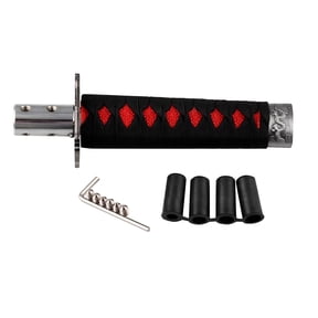 Gear Shift Knob Sword Shift Knobs Katana Samural Shift Gear Lever Universal Fit for Manual Cars Most Automatic Cars with 4 Adapters