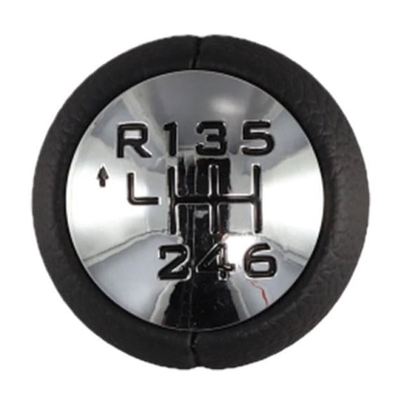 Gear Shift Knob with 5/6 Speed and R Scheme, Easy Installation, Silver Metal and ABS, for Specific Vehicles