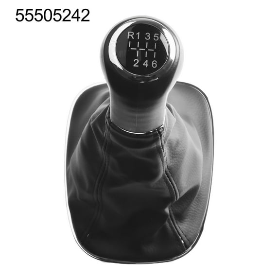 Gear Shift Knob with Boot for Vauxhall For Corsa E 2015 2019 6 Speed Manual Transmission Replacement Part 55505242