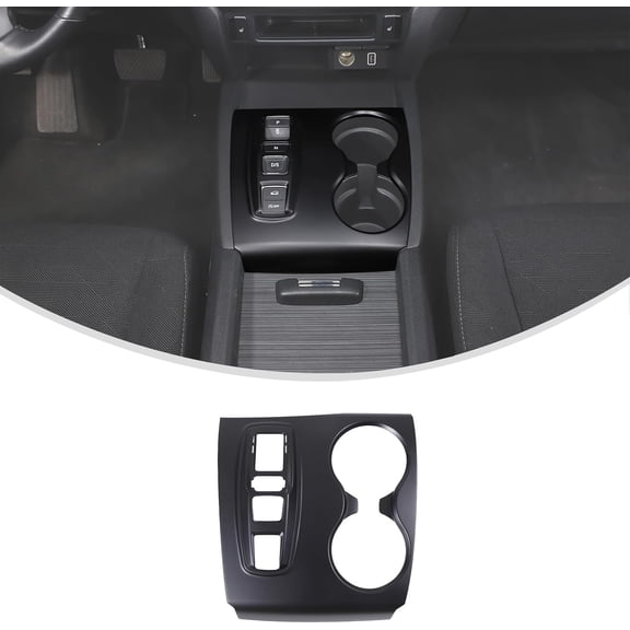 Gear Shift Panel Cover Trim for Honda Pilot 2016-2022/ Ridgeline 2020-2023/ Passport 2019-2023, New Upgrade ABS Center Consoles Cup Holder Cover Protector Accessories (Matte Black)