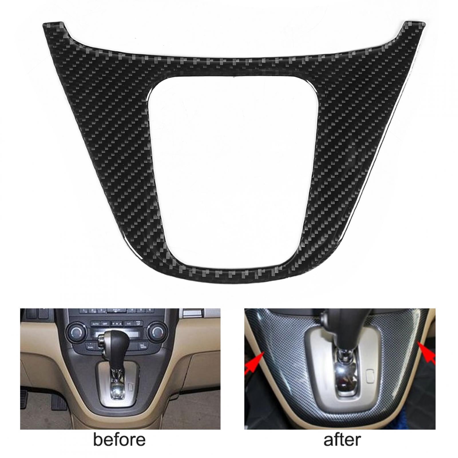 Gear Shift Panel Decorative Trim Carbon Fiber Cover Fits for Honda CRV ...