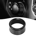 thumbnail image 1 of Gear Shift Switch Button Knob Cover Ring For Dodge for RAM 1500 2018-2020 Black, 1 of 7