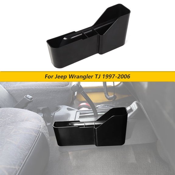 Gear Shifter Console Side Storage Box Auto Transmission Organizer Tray for 2011-2017 Jeep Wrangler JK JKU, 2PCS