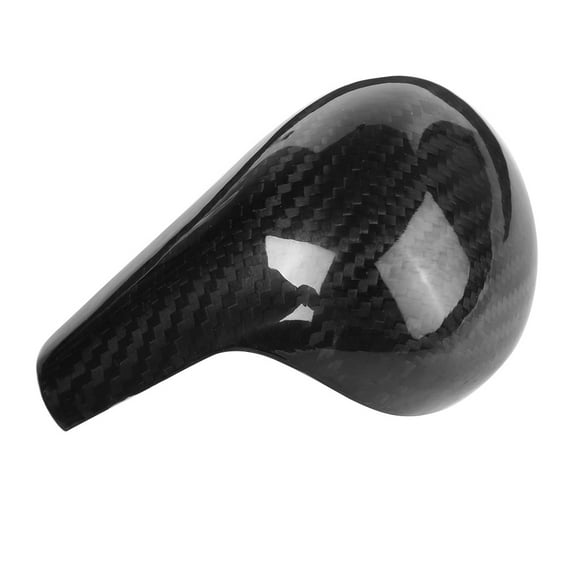 Gear Stick Shift Knob Cover, Fibra de carbono Car Gear Shift Knob Cover Trim Accesorios interiores Reemplazo para A6L Q5 A5 A4L Q7