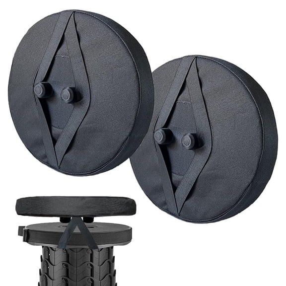 Gear Thick Seat Cushion for Telescopic Stools, Collapsible Stool Chair Pads with Thickened Memory Foam, Fits All Round Retractable Folding Stools (Cushion Only)