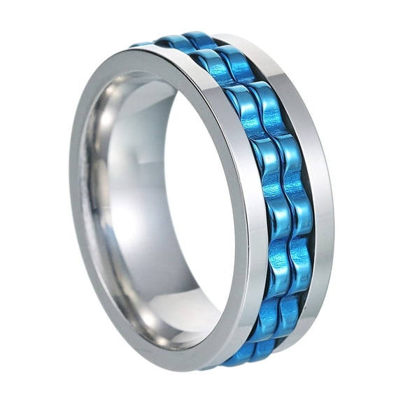 Gear Turning Decompression Stainless Steel Ring Does Not Fade