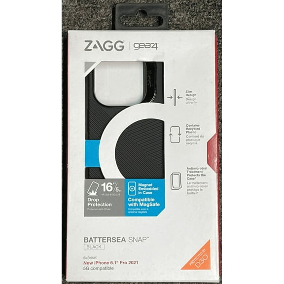 Gear4 Battersea Snap Case for iPhone 13 Pro(6.1") Black