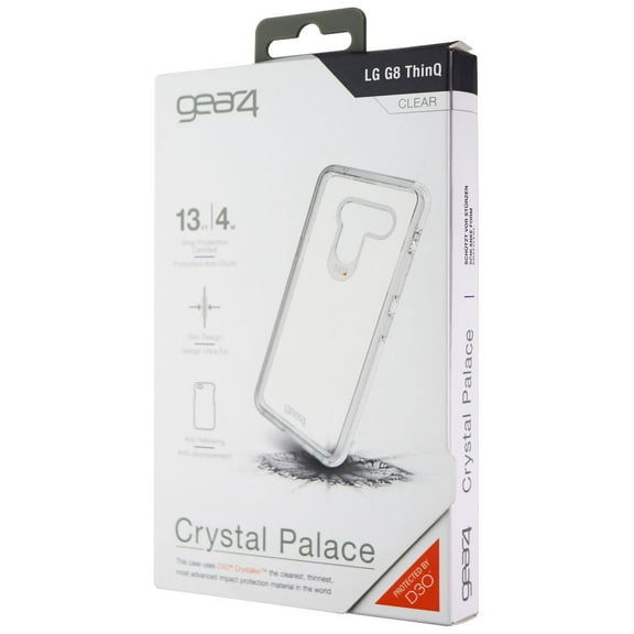 Gear4 Crystal Palace Series Hybrid Case for LG G8 ThinQ Smartphones - Clear