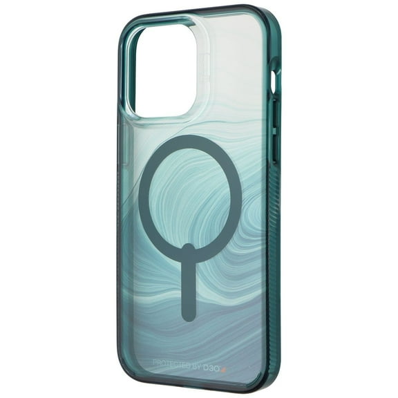 Gear4 Milan Snap Case for MagSafe for Apple iPhone 14 Pro Max - Green Swirl