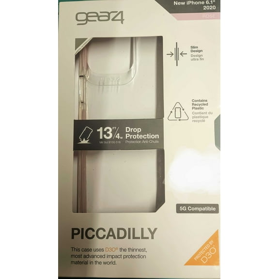 Gear4 Piccadilly Case For iPhone 12/12 Pro -Clear Pink