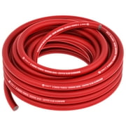 GearIT 1/0 Gauge Wire 25ft - Red Copper Clad Aluminum CCA - Primary Automotive Wire Power/Ground, Battery Cable, Car Audio Speaker, RV Trailer, Amp, Wielding, Electrical 0ga AWG - 25 Feet