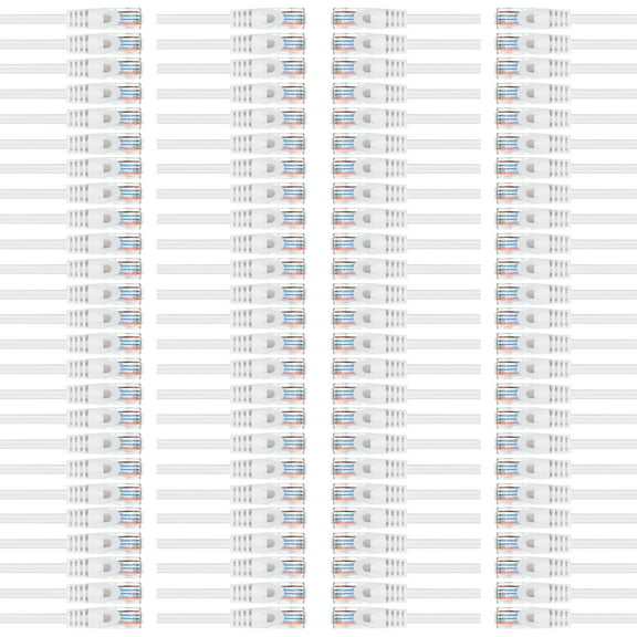 GearIT 10-Pack Cat6 Patch Cable, Cat 6 Ethernet Cable Snagless Flexible Soft Tab - Preimum Series - White