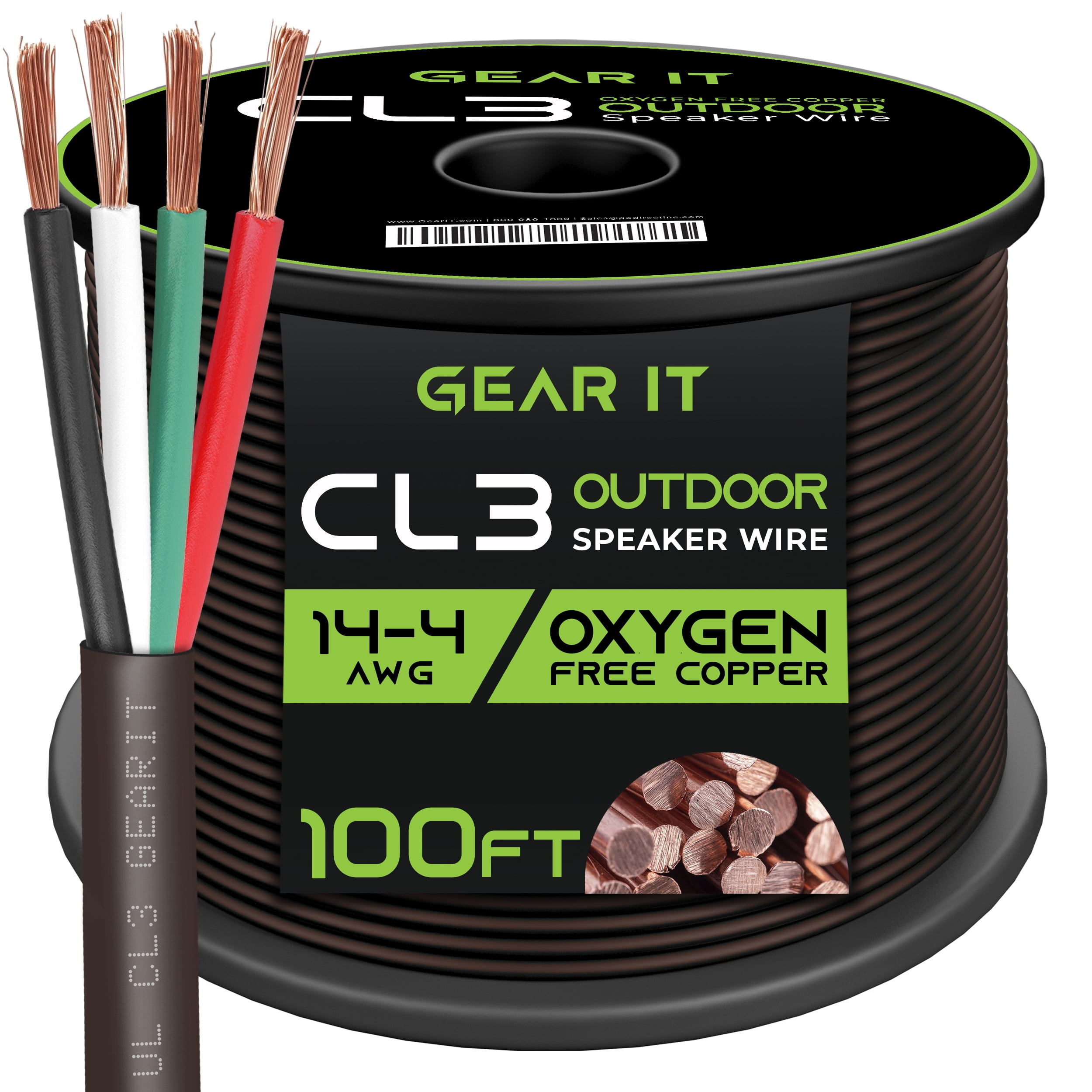 14/2 Speaker Wire (100 Feet) 14AWG Gauge - Outdoor Direct Burial in