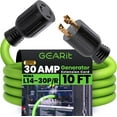 thumbnail image 1 of GearIT 4-Prong 30Amp Generator Cord, NEMA L14-30 for Emergency Power Outage, Heavy Duty, 10 ft, 1 of 10