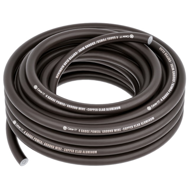 GEARit 4 Gauge Wire, Copper Clad Aluminum Primary Automotive Power ...