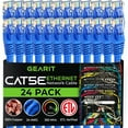 thumbnail image 1 of GearIT Cat 5e Ethernet Cable Cord Snagless Copper UTP Network Cable, 5 ft 24-Pack Blue, 1 of 8