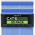 thumbnail image 1 of GearIT Cat 6 Ethernet Cable 2 ft (50-Pack) - Cat6 Patch Cable, Cat 6 Patch Cable, Cat6 Cable, Cat 6 Cable, Cat6 Ethernet Cable, Network Cable, Internet Cable - Blue 2 Feet, 1 of 8