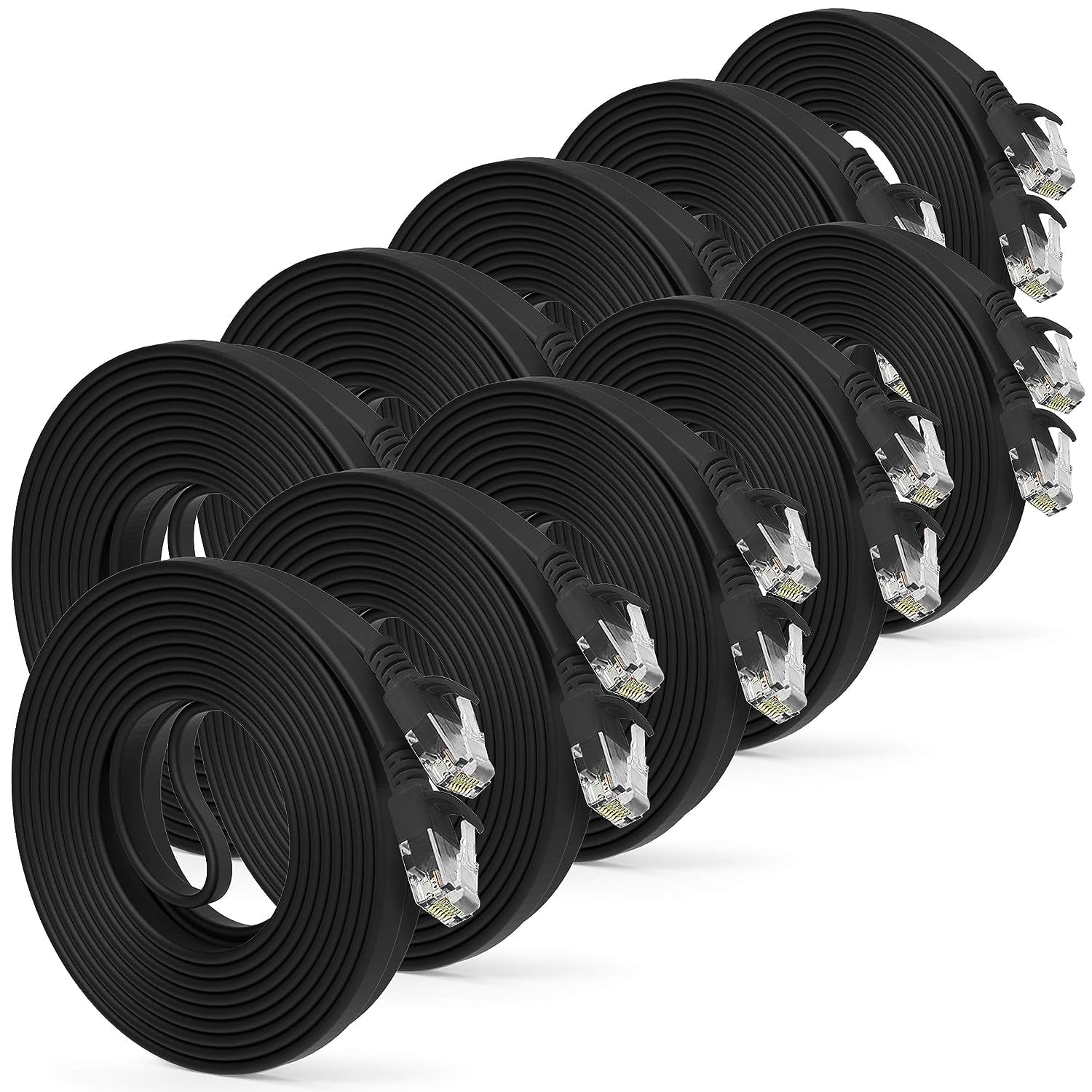 GearIT Cat 6 Ethernet Cable Snagless Flat RJ45 Network Cable Cord gearit-cat-6-ethernet-cable-snagless-flat-rj45-network-cable-cord