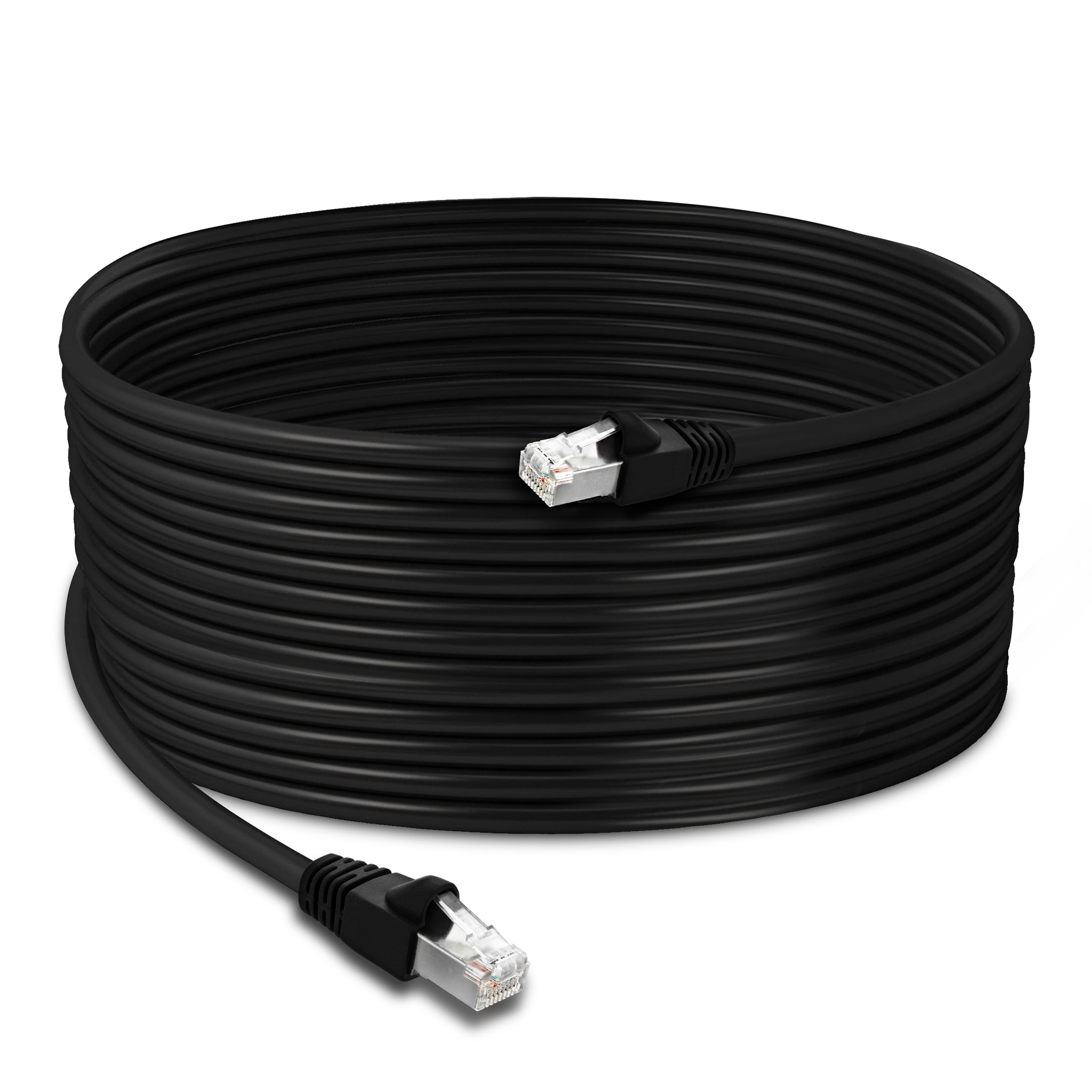 GearIT Cat6 Outdoor Ethernet Cable (200ft) 23AWG Pure Copper