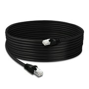 GearIT Cat6 Outdoor Ethernet Cable 25ft 23AWG Pure Copper, FTP, LLDPE, Waterproof, Direct Burial, In-Ground, UV Resistant, POE, Network, Lan, Internet, Cat 6, Cat6 Cable - 25 Feet