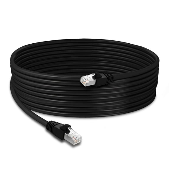 GearIT Cat6 Outdoor Ethernet Cable (25ft) 23AWG Pure Copper, FTP, LLDPE, Waterproof, Direct Burial, In-Ground, UV Resistant, POE, Network, Lan, Internet, Cat 6, Cat6 Cable - 25 Feet