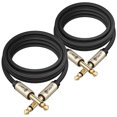 thumbnail image 1 of GEARit Guitar Instrument Cable, 6.35mm Mono Jack with Alloy Connector and Nylon Braided, 6 ft, 2 Pack, 1 of 6