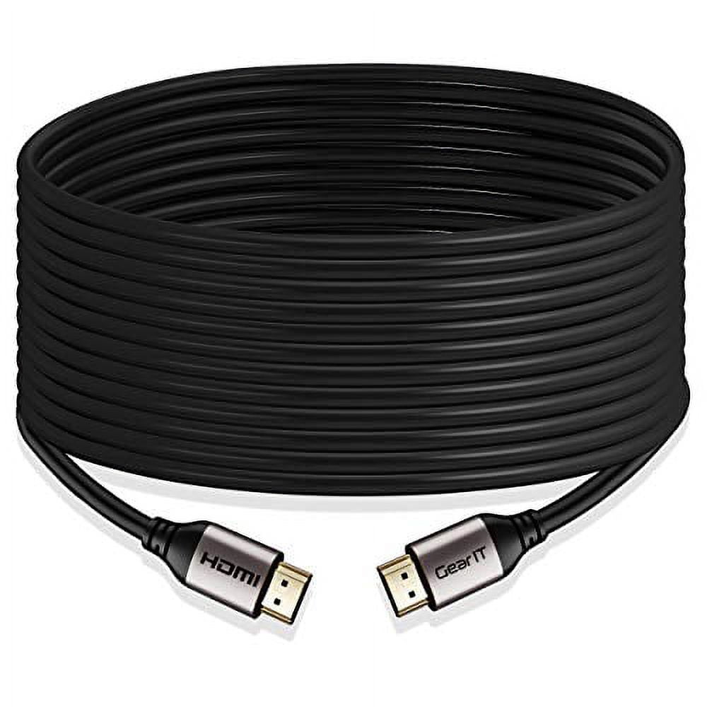 Black 50ft High-Speed HDMI Cable with Gold Connectors