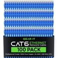 thumbnail image 1 of GearIT Pre-Terminated Cat 6 Ethernet Cables for Home & Office Network, Blue 3-ft 100 Pack, 1 of 8