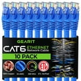 thumbnail image 1 of GearIT Pre-Terminated Cat 6 Ethernet Cables for Home & Office Network, Blue 4-ft 10 Pack, 1 of 9