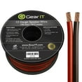 thumbnail image 1 of GearIT Pro Series 12AWG Speaker Wire, 12 Gauge Speaker Wire Cable (100 Feet / 30 Meters) Great Use for Home Theater Speakers and Car Speakers, Transparent Black/Red, 1 of 8