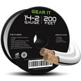 thumbnail image 1 of GearIT Pro Series Copper Clad Aluminum 14 AWG Speaker Wire, Great Use for Home Theater Speakers and Car Audio, White, 200 Feet, 1 of 7