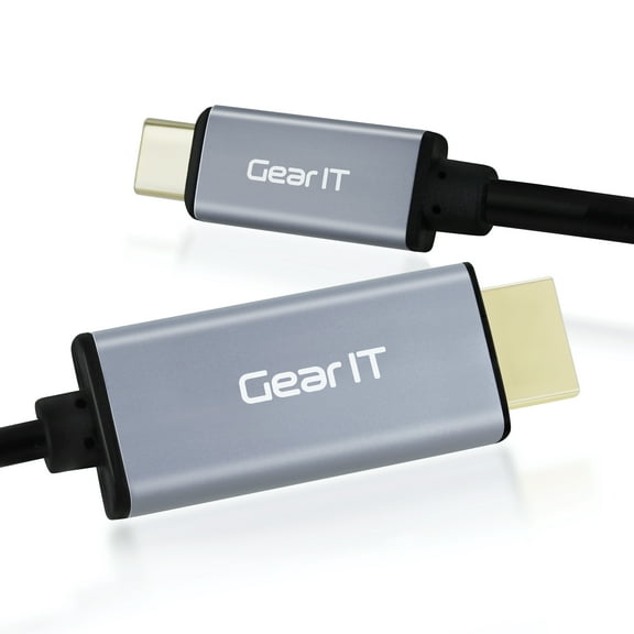 GearIT USB-C to HDMI Cable for MacBook Pro, MacBook Air, iPad Pro 2018, Thunderbolt 3 Compatible