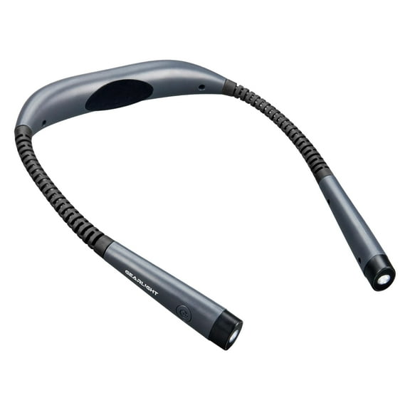 GearLight Rechargeable Hands-Free Book Light Adjustable LED Gray Pack 1