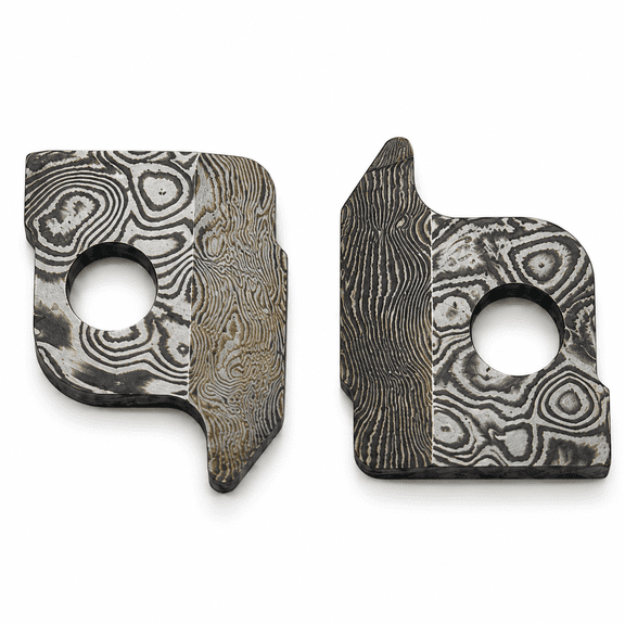 GearNexon Damascus Steel Wire Cutter Inserts Compatible with Leatherman FREE P2/P4, Signal, Surge, Charge+ TTi and Wave+, 2 Pieces