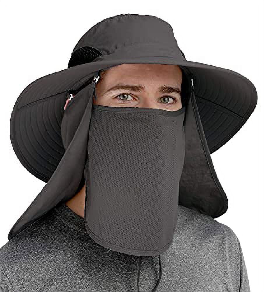 GearTOP Fishing Hat with Flaps UV Protection Sun Hat Womens with Drape Beach Hats with Neck