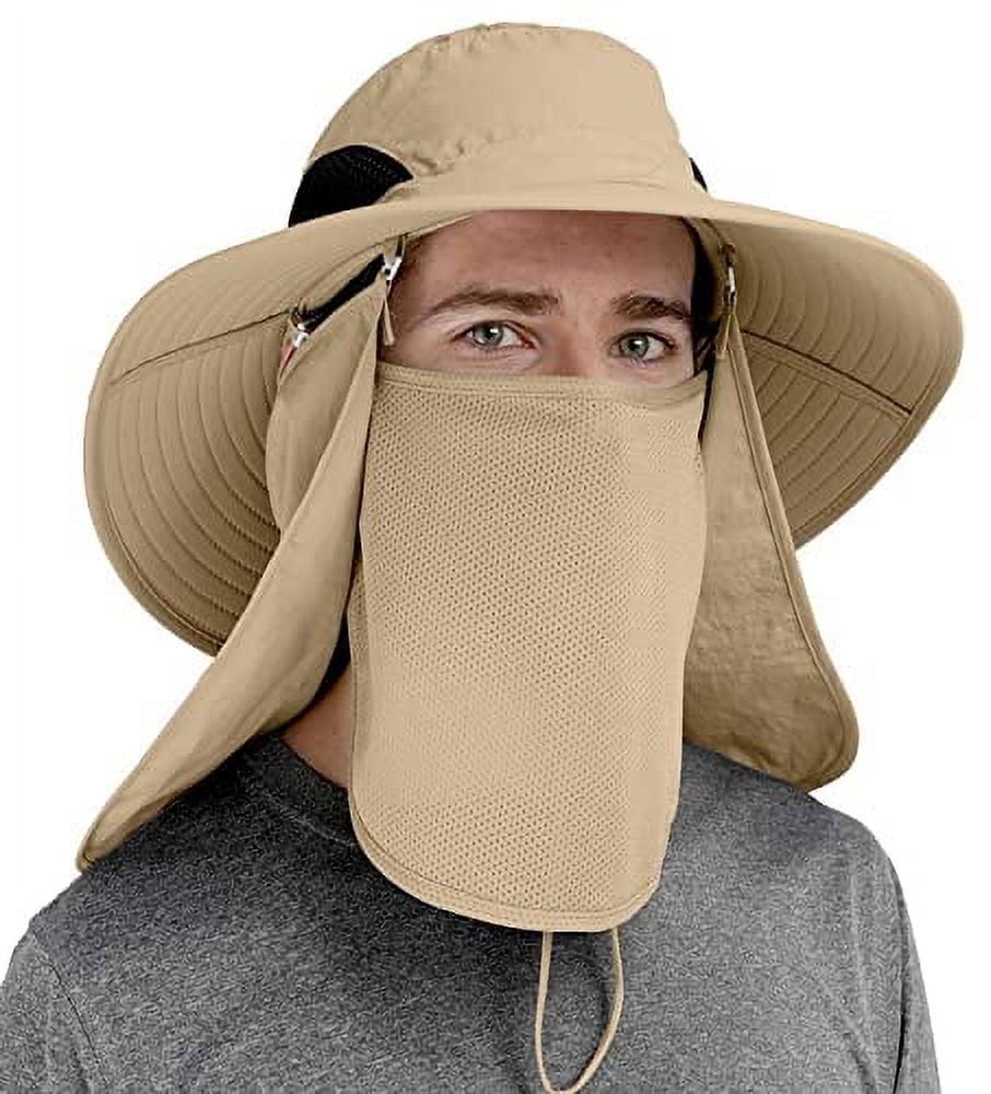 GearTOP Fishing Hat with Flaps UV Protection Sun Hat Womens with Drape