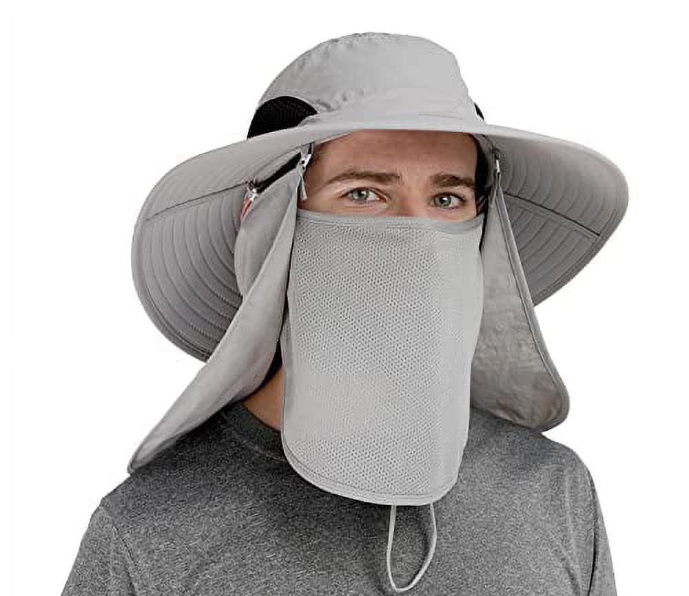 GearTOP Fishing Hat with Flaps UV Protection Sun Hat Womens with Drape