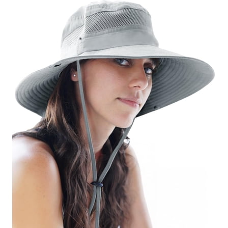 GearTOP UPF 50+ Beach Hat Women Sun Hat Men Safari Hats, Beach Hats for Women Packable