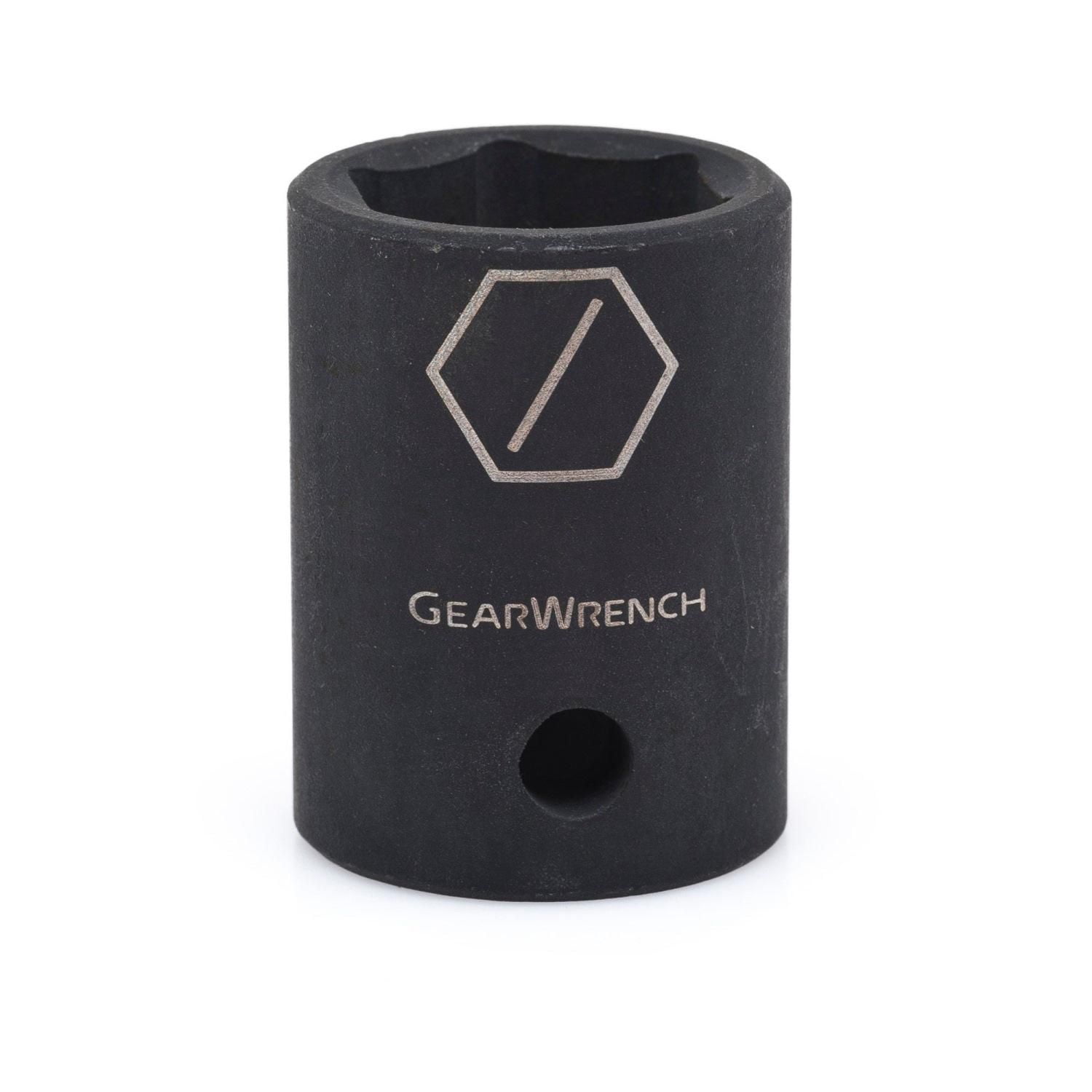 GEARWRENCH - Impact Socket: 1/2\" Drive, 1-1/16\" Socket, Hex Drive