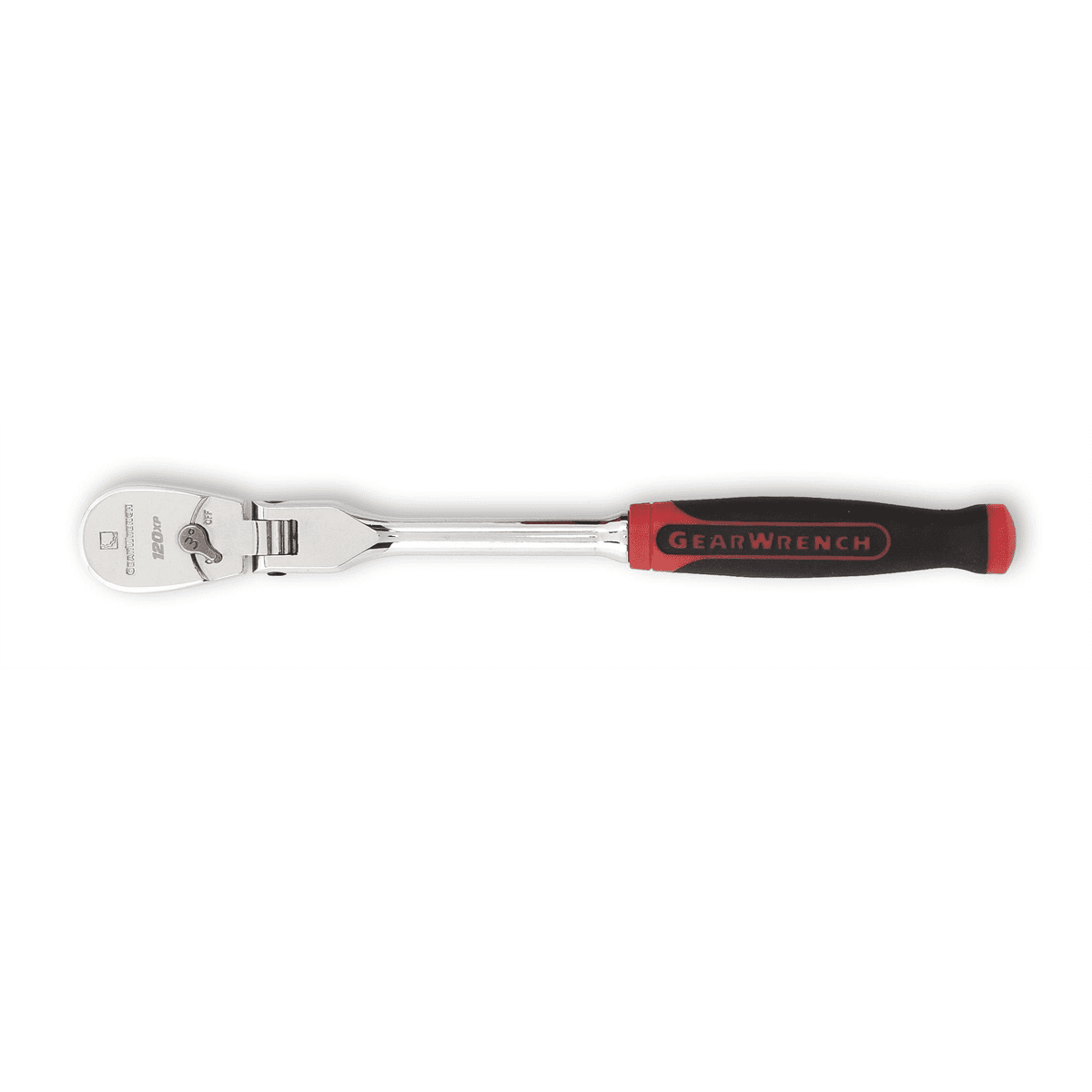 GearWrench 1/4" Drive 120XP™ Dual Material Flex Head Teardrop Ratchet 8"