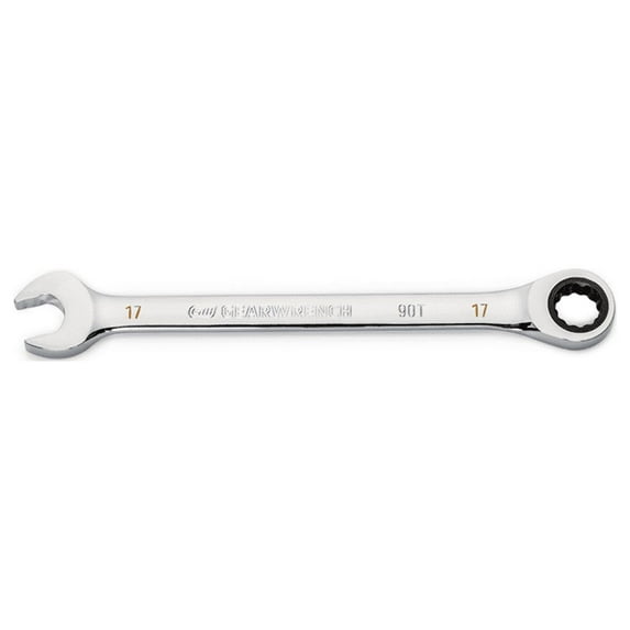 GearWrench 17mm 90T 12 PT Combi Ratchet Wrench